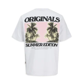 Jack & Jones Tavira Pop Tee SS Crew Neck Bright White
