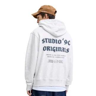 Jack & Jones Meadows Sweat Hood Bright White