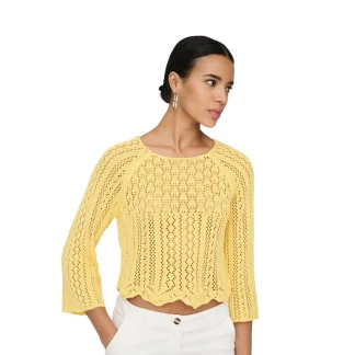 Only Nola 3/4 Pullover Knit Sunlight