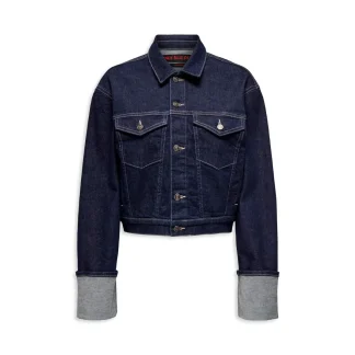 Only Mercer LS Fold Up Jacket Dark Blue