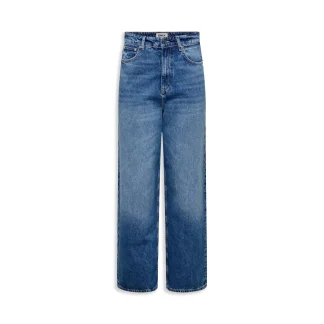 Only Paulina HW Baggy Wide Dnm Crop Medium Blue