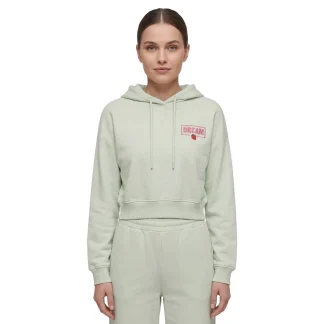 Only Kita L/S Sweat Hood Print Green Lily