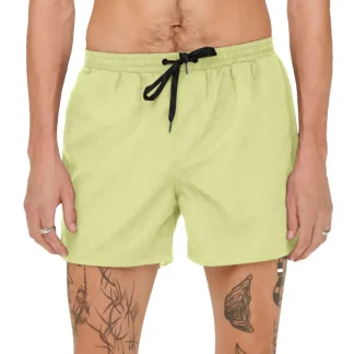 Only & Sons Ted Life Swim Short Sunny Lime