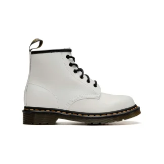 Dr. Martens 101 Yellow Stitch Smooth White