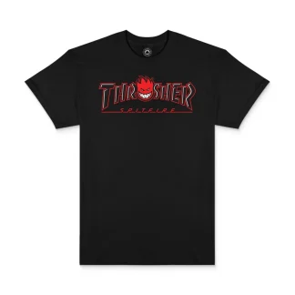 Thrasher x Spitfire Big Head Outline Tee Black
