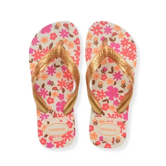 Havaianas Kids Flores Beige/Golden