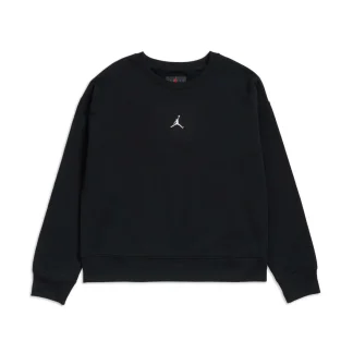 Nike Jordan Girls Essentials Crew Sweat Black/White