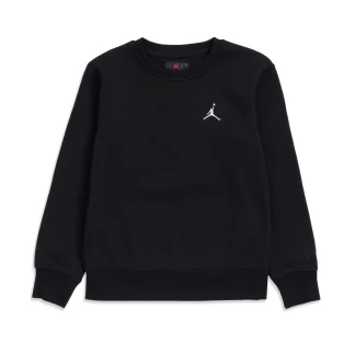 Nike Jordan Boys Jumpman Essentials Crew Sweat Black/Gym Red