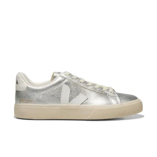 Veja Campo Chromefree Leather Silver/White
