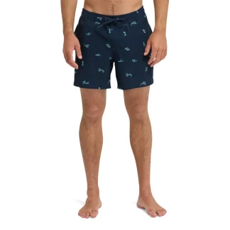 Quiksilver Stretch Printed Volley 16 Dark Navy Spaced Out