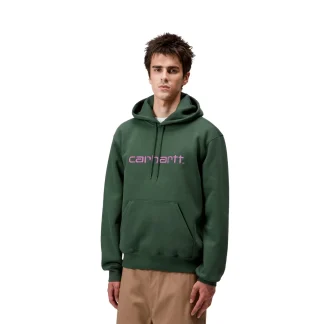 Carhartt WIP Hooded Carhartt Sweat Sycamore Tree/Phlox