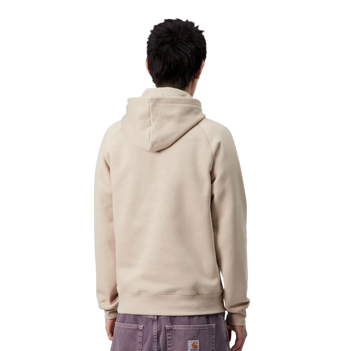 Carhartt WIP Hooded Chase Sweat Fleur De Sel/Gold - Image 3