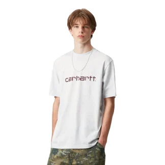 Carhartt WIP S/S Script T-Shirt Ash Heather/Rondo