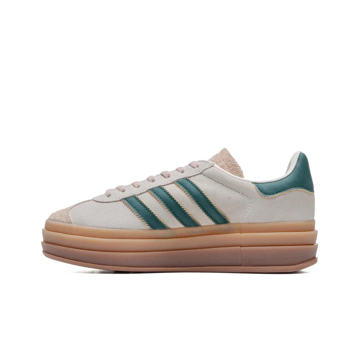 Adidas Originals Gazelle Bold W Cream White/Collegiate Green - Image 3