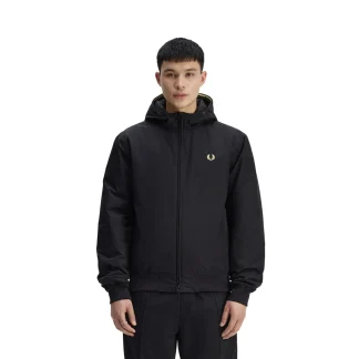 Fred Perry Hooded Brentham Jacket Black