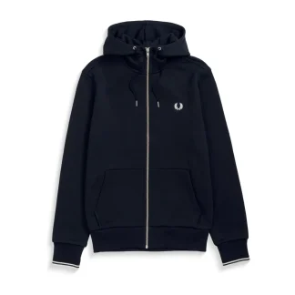 Fred Perry Hooded Full-Zip Jacket Navy