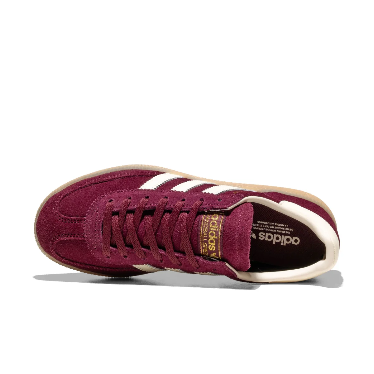 Adidas Originals Handball Spezial W Maroon/Cream White/Gold - Image 6