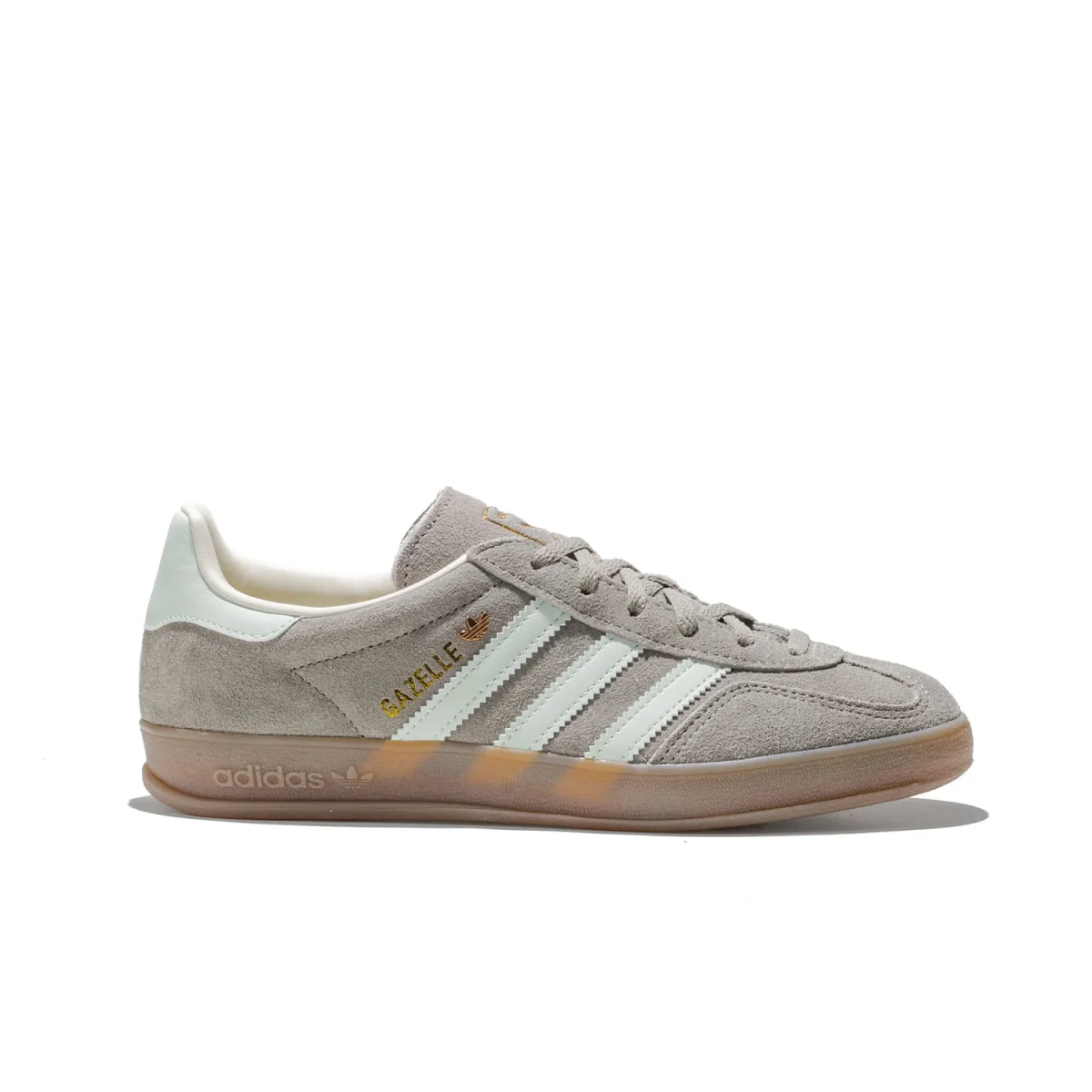 Adidas Originals Gazelle Indoor W Silver Pebble/Linen Green - Image 2