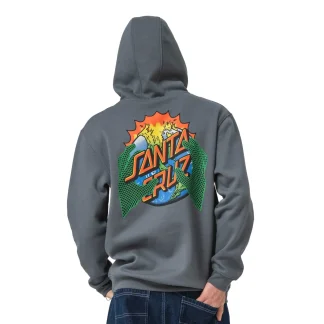 Santa Cruz Kendall End Of The Dot Hoodie Storm Grey