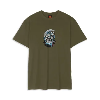 Santa Cruz Crescent Bone Hand T-Shirt Uniform Green