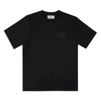 Sanjo Flocked Logo T-Shirt All Black