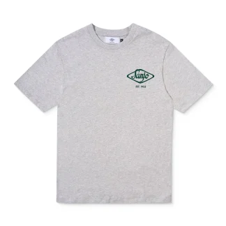 Sanjo Flocked Logo T-Shirt Grey